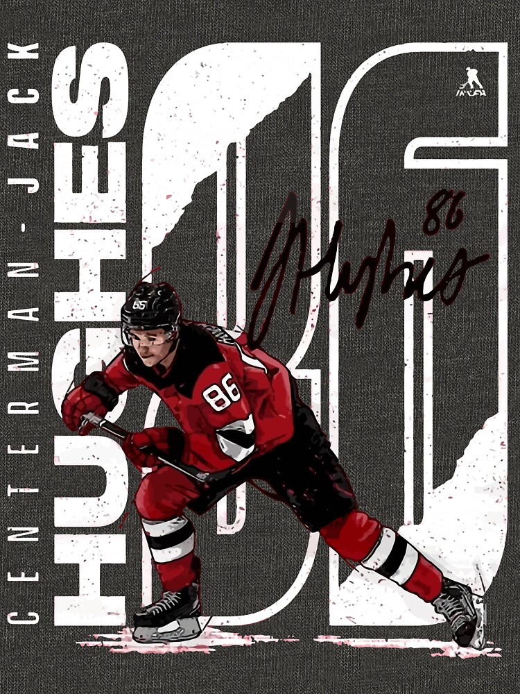 Jack Hughes New Jersey Hockey Sweatshirt Jack Hughes Stretch Long