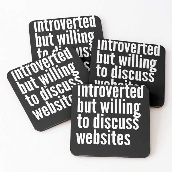 Item preview, Introverted but willing to discuss Websites designed and sold by SlartybardPOD2.
