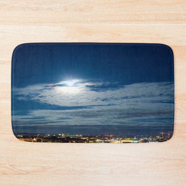 Item preview, Moon over the city, Nuremberg at night designed and sold by frankuffmann.