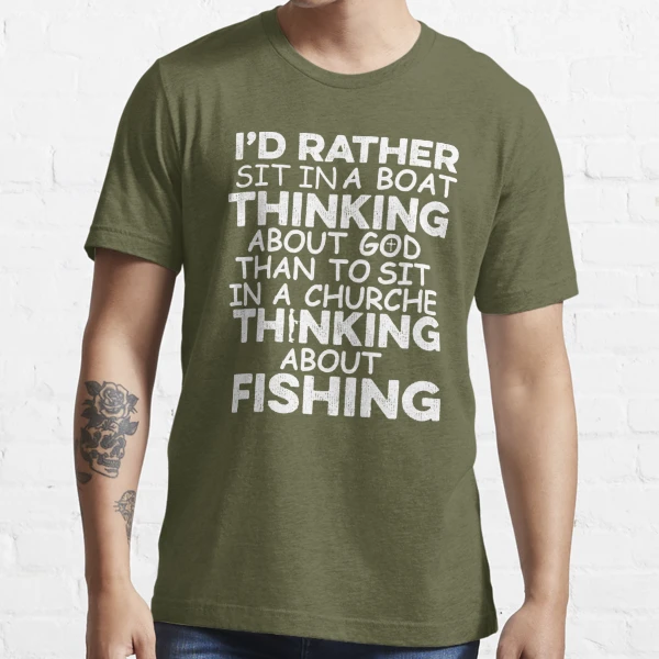  Fishing Shirts For Men & Women I'd Rather Be Fishing T-Shirt :  Clothing, Shoes & Jewelry