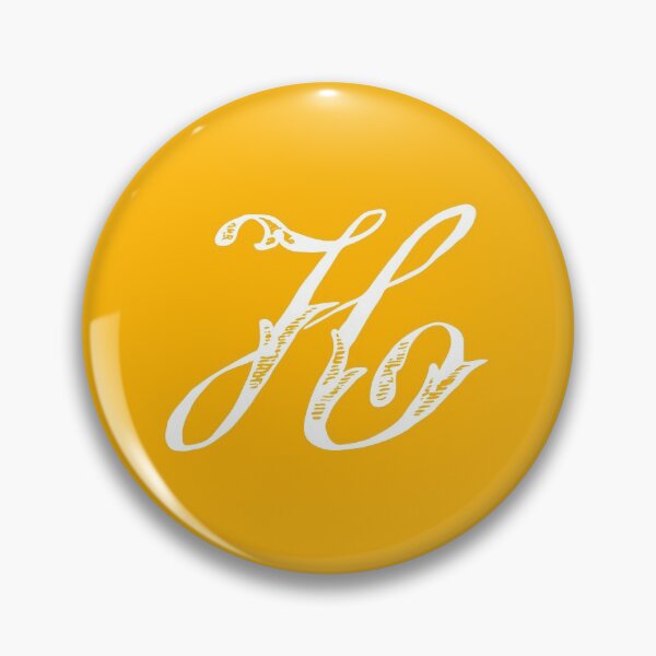 Item preview, Antique Vintage Stylish White Mustard Yellow Monogram Letter H designed and sold by Vintage-TM.