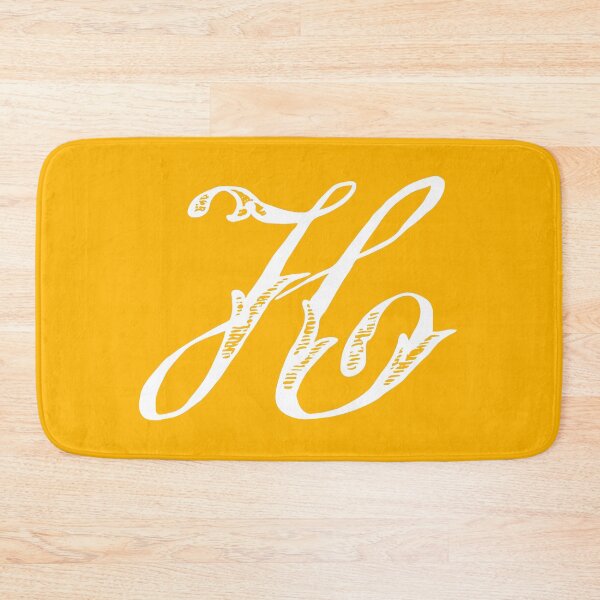 Item preview, Antique Vintage Stylish White Mustard Yellow Monogram Letter H designed and sold by Vintage-TM.