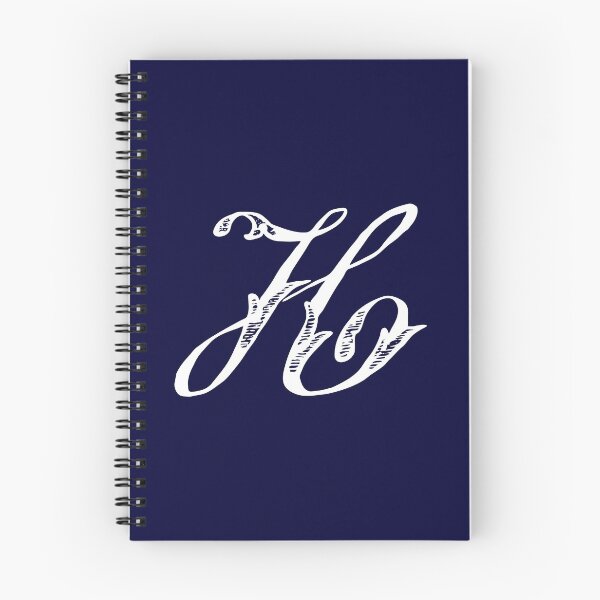 Item preview, Antique Vintage Stylish White Navy Blue Monogram Letter H designed and sold by Vintage-TM.