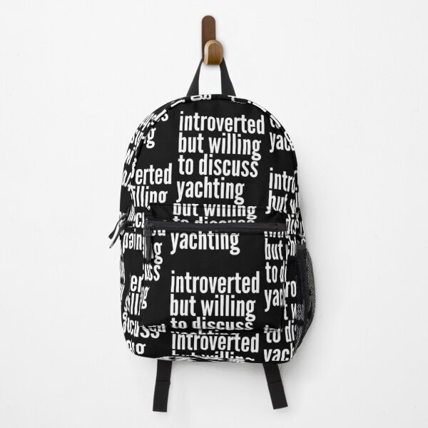 Item preview, Introverted but willing to discuss Yachting designed and sold by SlartybardPOD2.