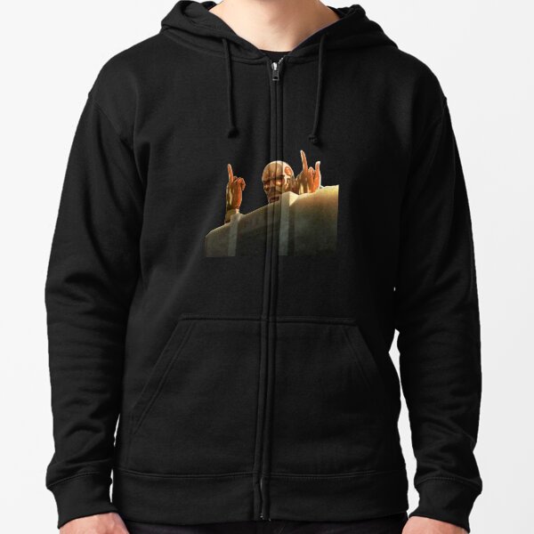 Titán Colosal ataque a titanes (SnK) Diseño Drole Sudadera con capucha y cremallera