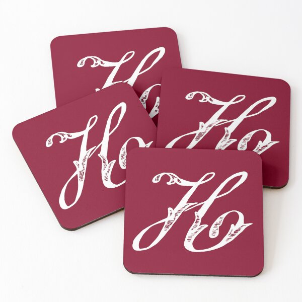 Item preview, Antique Vintage Stylish White Burgundy Red Monogram Letter H designed and sold by Vintage-TM.