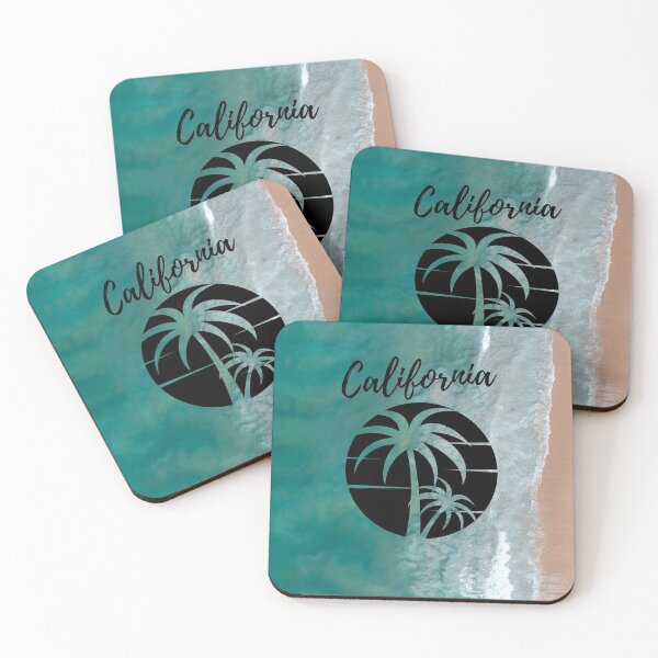 Item preview, Graphic Text Design With Beach Sun and Palm Trees Road Trip Travel California West Coast Hwy 1 Big Sur Text Photo Ocean Coast Drone Picture Version 4 designed and sold by fineartprints1.