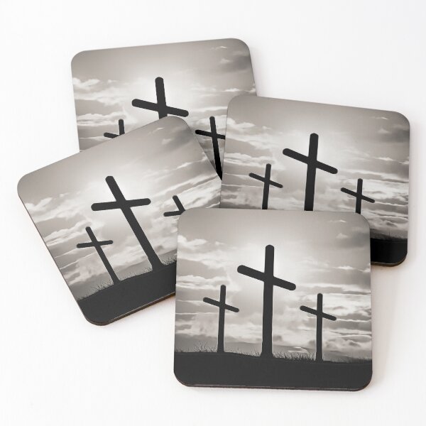 Item preview, Three Calvary Crosses Black and White designed and sold by WLHmedia.com .