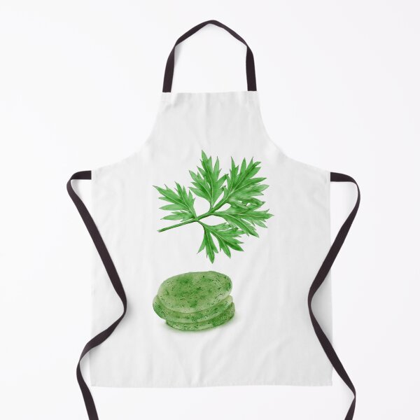 Item preview, Watercolor Illustration of Crown daisy leaf and rice cake made with it designed and sold by iswenyi.