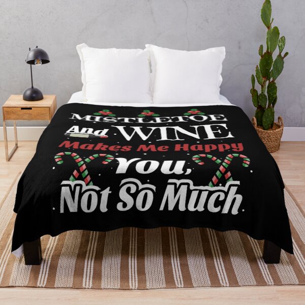 Item preview, mistletoe and wine designed and sold by MoonsmileProd.