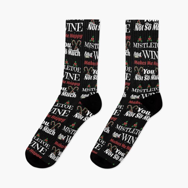 Item preview, mistletoe and wine designed and sold by MoonsmileProd.