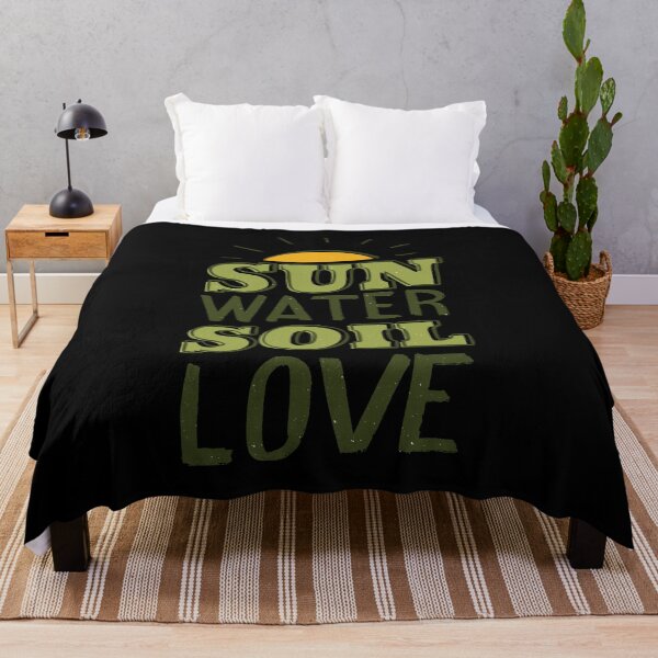 Item preview, Gardening quote " Sun, water, soil, love"  designed and sold by FFelder.