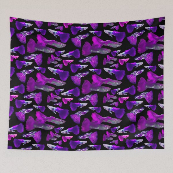 Item preview, Purple Guppy Fish Collage designed and sold by GFishy.
