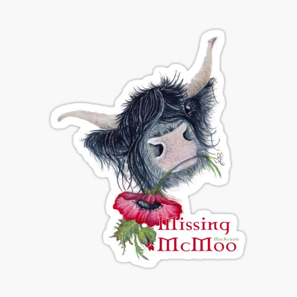 Missing MacKenzie McMoo Sticker
