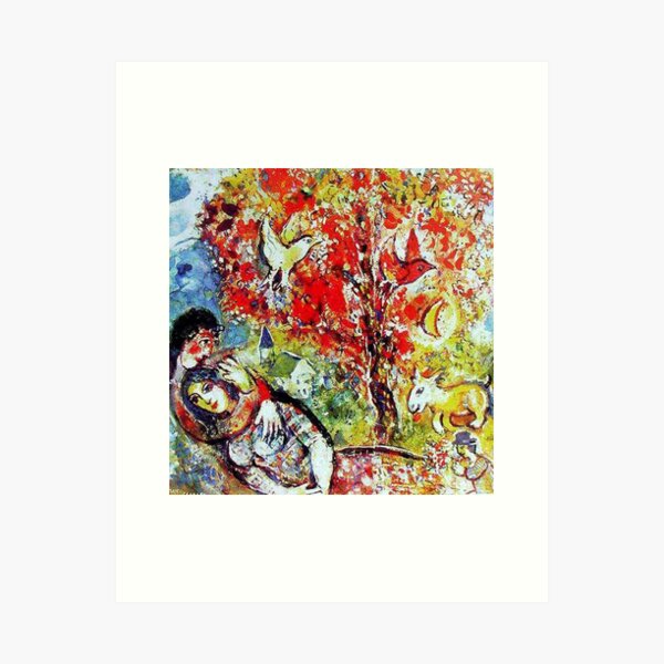 Les amoureux Art Print