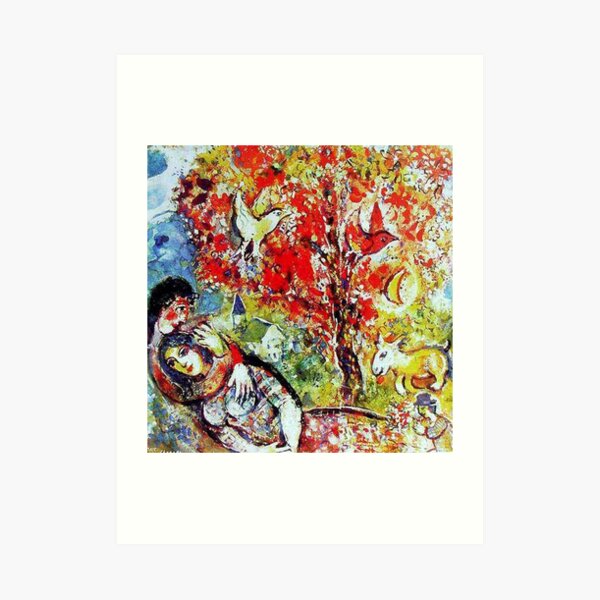 Les amoureux Art Print