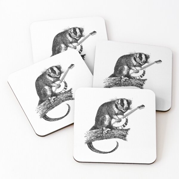 Item preview, Opossum playing the banjo - possum designed and sold by JanelAmico.