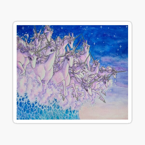 Unicorns in the sea part two Sticker