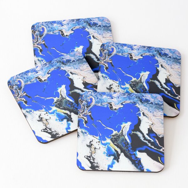 Item preview, Sapphire Sea acrylic abstract painting designed and sold by Color Splash Gallery.