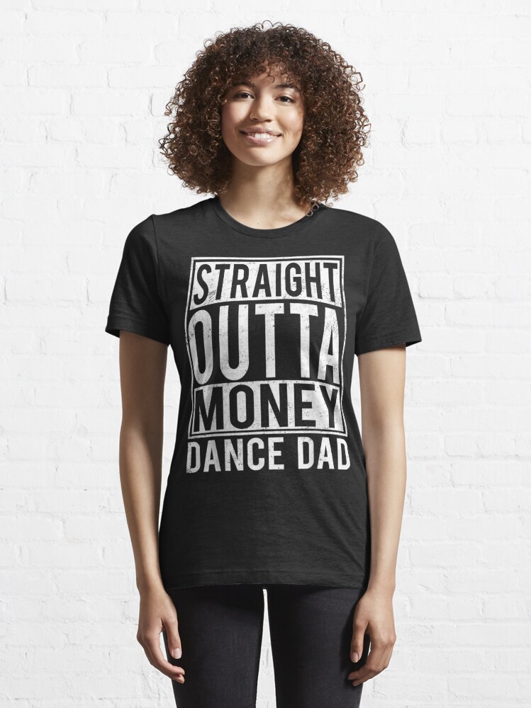 That's A Cool Tee Baseball Dad Straight Outta Money Funny Baseball Dad Shirts Unisex T-Shirt / Black / 2XL