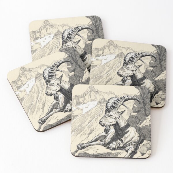 Item preview, Kuban Tur capra drawing designed and sold by SakalDesign.