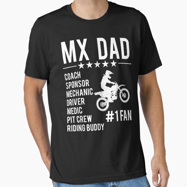 Item preview, Funny Motocross Mx Dad #1 Fan Dirt Bike Coach Sponsor Braaap designed and sold by ArtsByMichelle.