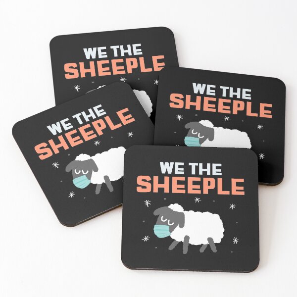 Item preview, We the Sheeple funny Anti-mask sheep with face mask designed and sold by besttwlife.