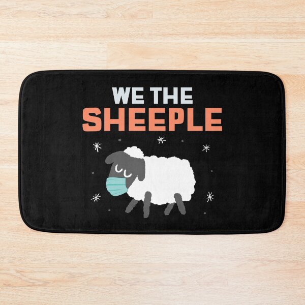 Item preview, We the Sheeple funny Anti-mask sheep with face mask designed and sold by besttwlife.