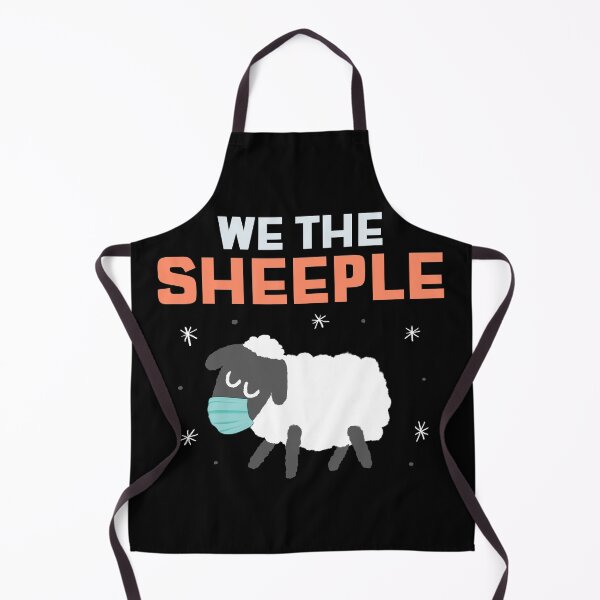 Item preview, We the Sheeple funny Anti-mask sheep with face mask designed and sold by besttwlife.
