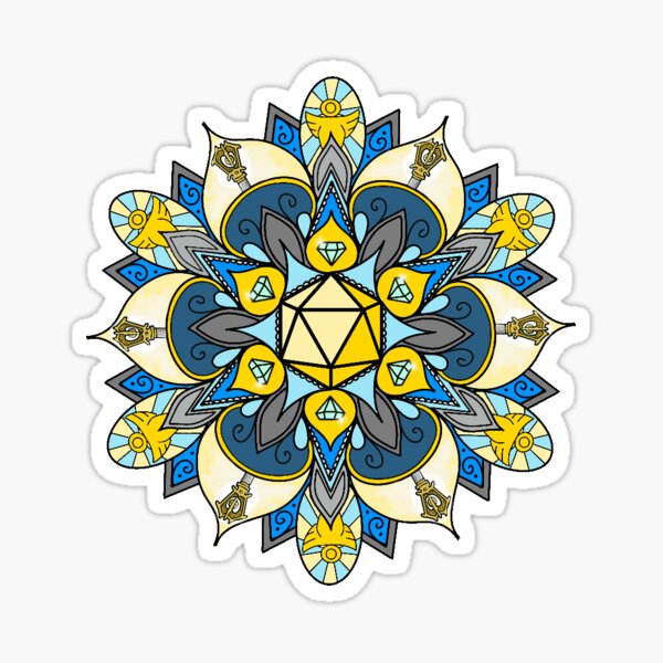 Pike mandala Sticker