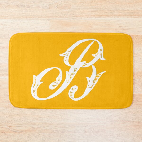 Item preview, Vintage Stylish White Mustard Yellow Monogram Letter B designed and sold by Vintage-TM.