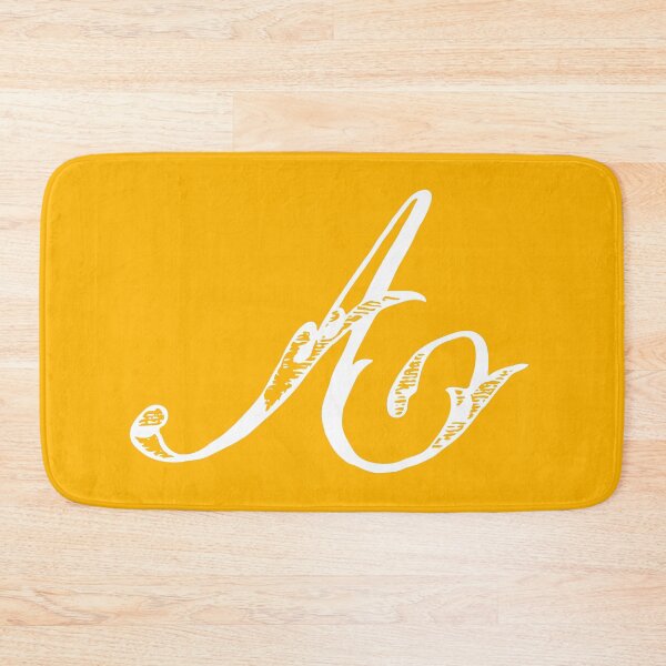 Item preview, Vintage Stylish White Mustard Yellow Monogram A designed and sold by Vintage-TM.