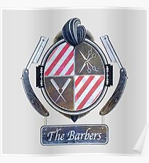 the barbers vintage Poster