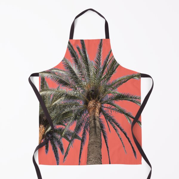 Item preview, palmier on living coral background designed and sold by AHELENE.