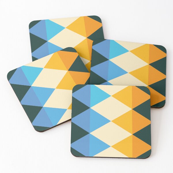 Item preview, rhomboid echo transformed blue orange designed and sold by artistgaf.