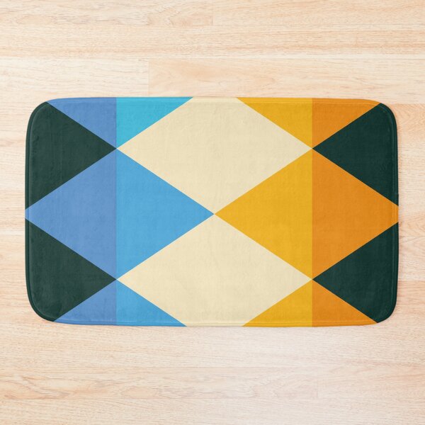 Item preview, rhomboid echo transformed blue orange designed and sold by artistgaf.