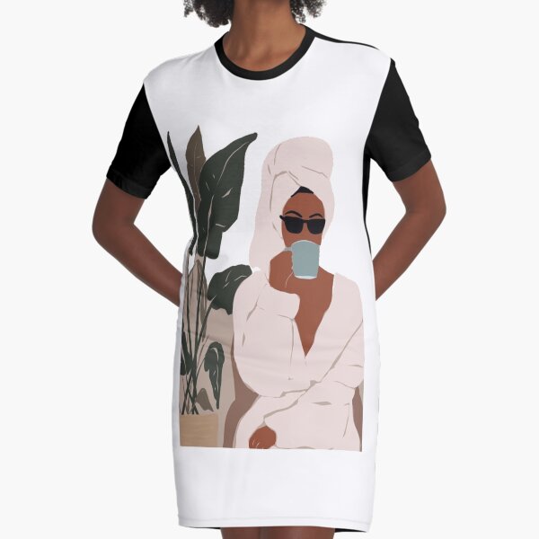 Ducha y cafe Vestido camiseta