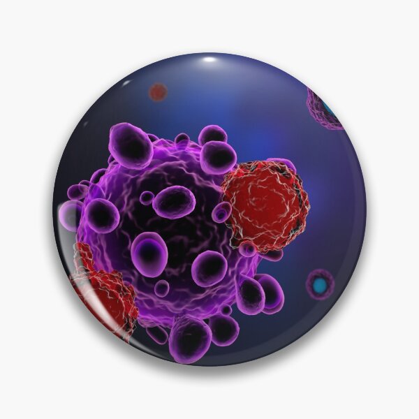 Item preview, T CELLS ATTACKING CANCER CELLS MICROSCOPIC VIEW PHOTO IMAGE MEDICAL LABORATORY SCIENTIST designed and sold by Hippiesole.