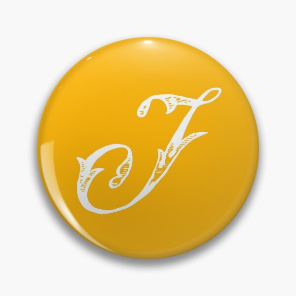 Item preview, Vintage Stylish White Mustard Yellow Monogram Letter J designed and sold by Vintage-TM.