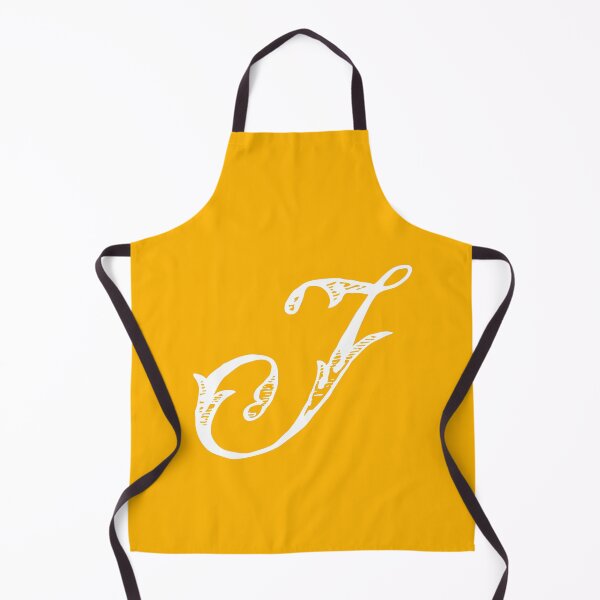 Item preview, Vintage Stylish White Mustard Yellow Monogram Letter J designed and sold by Vintage-TM.