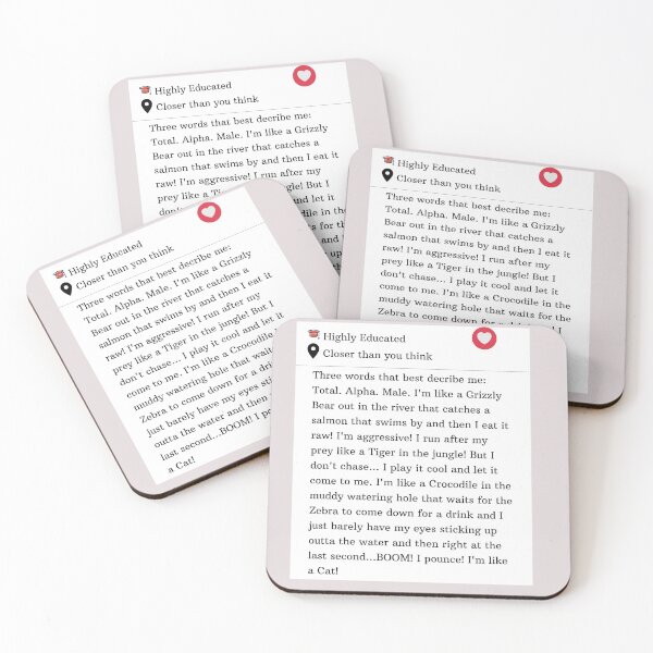 Item preview, My Tinder Profile designed and sold by dangerkin.