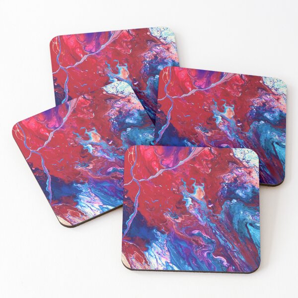 Item preview, Fourth of July acrylic abstract painting designed and sold by Color Splash Gallery.