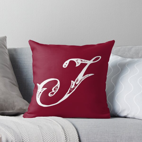 Item preview, Vintage Stylish White Burgundy Red Monogram Letter J designed and sold by Vintage-TM.