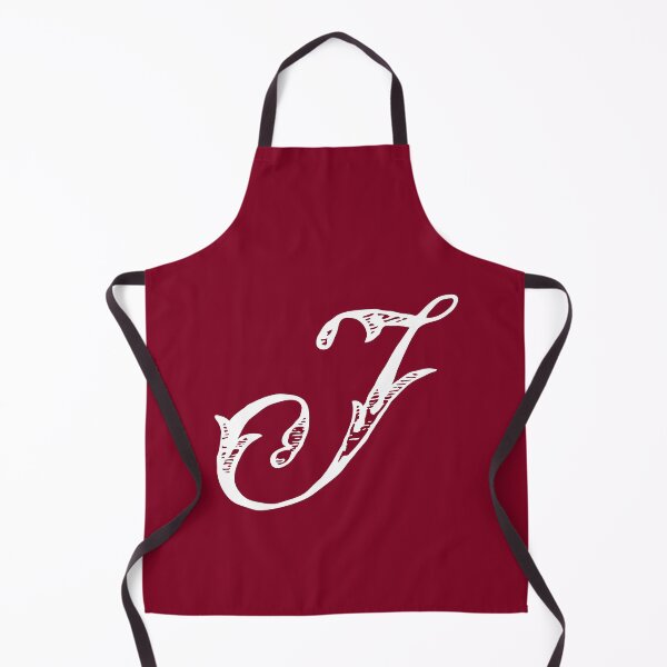 Item preview, Vintage Stylish White Burgundy Red Monogram Letter J designed and sold by Vintage-TM.