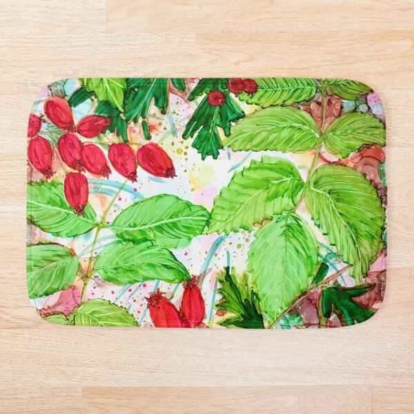 Autumn Berries, Hips & Haws Bath Mat