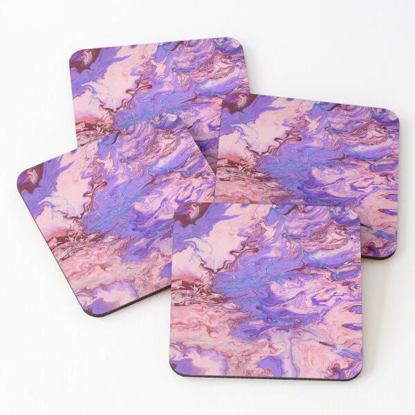 Item preview, Lilac Streams acrylic abstract painting designed and sold by Color Splash Gallery.