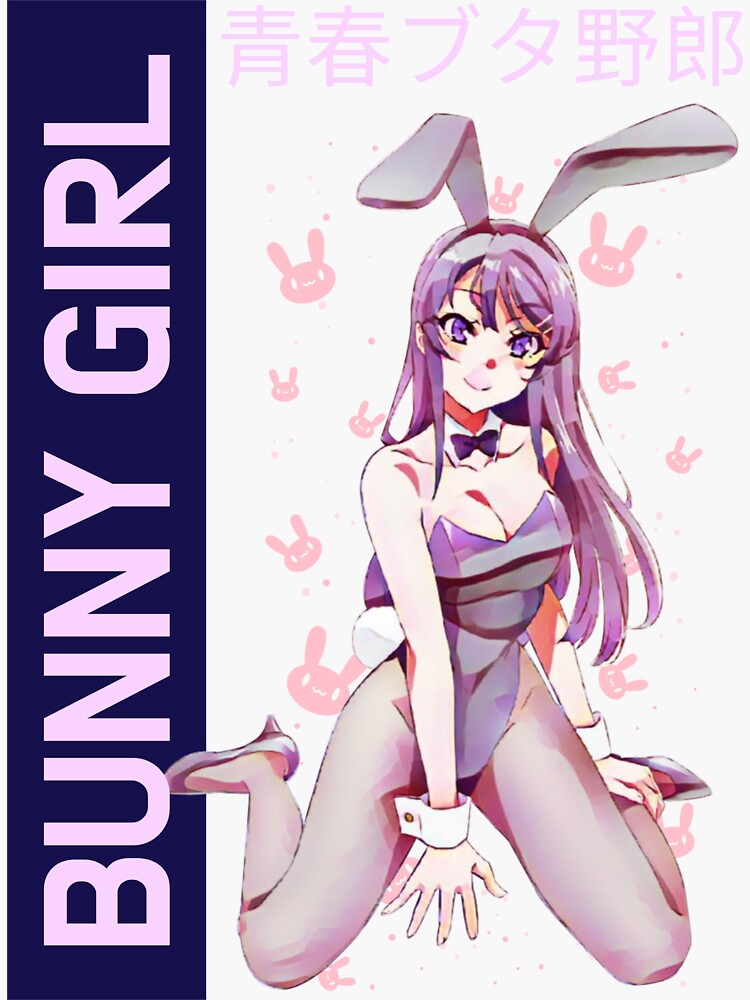 Bunny Girl Sakurajima Mai Sticker For Sale By Franhersch Redbubble 