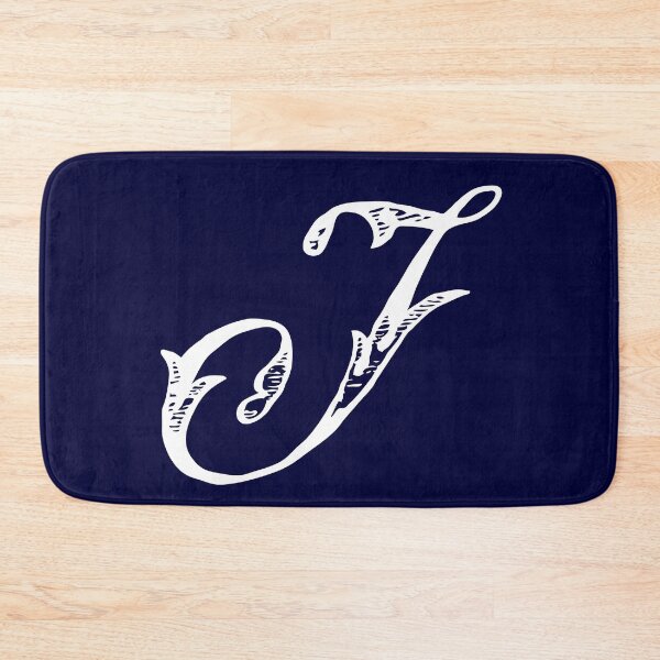 Item preview, Vintage Stylish White Navy Blue Monogram Letter J designed and sold by Vintage-TM.