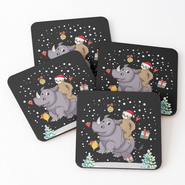 Item preview, Santa Sloth Riding Rhino Lover Funny Christmas Party T-Shirt designed and sold by LenaEhrlichmann.