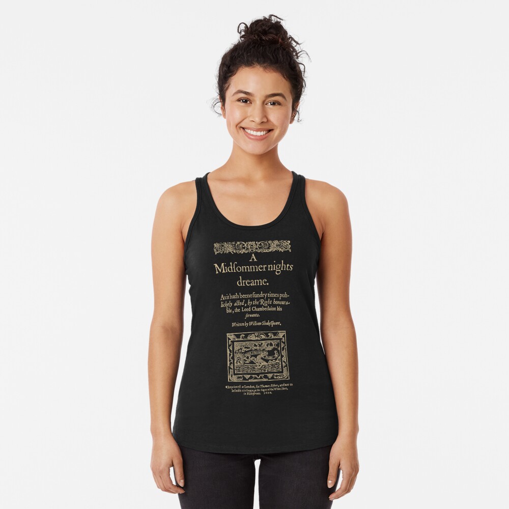 Vista previa del artículo con la obra «Camiseta con espalda nadadora», diseñado y vendido por bibliotee.